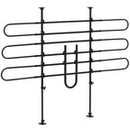 Koiraverkko autoon säädettävä, korkeus 85–120 cm ja leveys 87–135 cm, kolme teleskooppiputkea, musta
