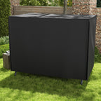 Vedenpitävä suojapeite isolle puutarhakeinulle, 600D Oxford, 205 x 124 x 164 cm, musta