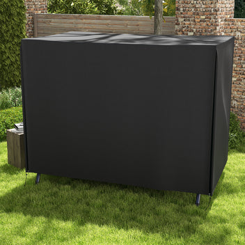 Vedenpitävä suojapeite isolle puutarhakeinulle, 600D Oxford, 205 x 124 x 164 cm, musta