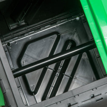 Pyörivä kompostori 24 ilmanvaihtoreiällä, 65 l, vihreä/musta