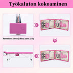 Hierontapöytä 2-vyöhykkeinen, kokoontaittuva alumiinirunko, sininen
