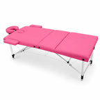 Hierontapöytä Premium 3-vyöhykkeinen 195 × 70 cm, pinkki