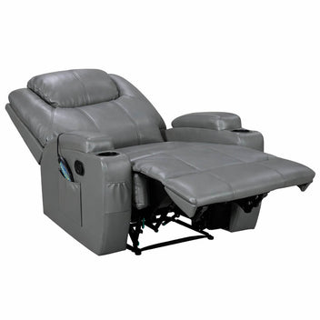 Hierova Nojatuoli 90 x 94 x 105 cm, 8 hierontapistettä, mukitelineet, harmaa