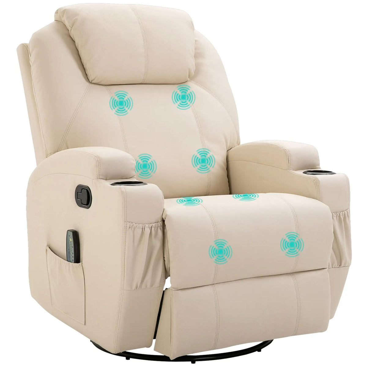 Massagefåtölj, beige
