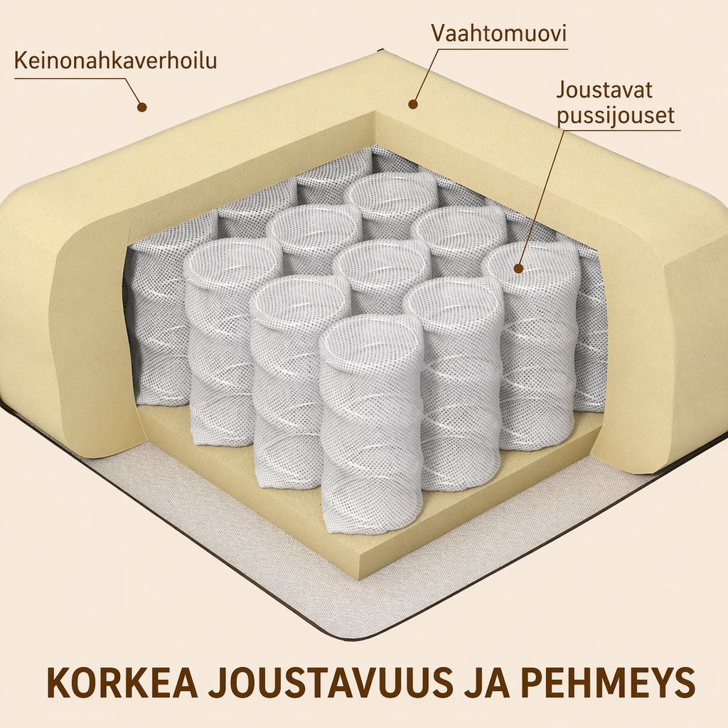 Hierova nojatuoli, beige