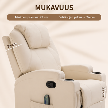 Hierova nojatuoli, beige