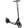 Potkulauta kokoontaitettava, 200 mm PU-pyörät, jousitus ja kaksoisjarrut, 6–12 v, musta
