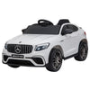 Lasten sähköauto Mercedes-AMG GLC63S Coupé 12V, kaukosäädin, kaksi moottoria, valkoinen