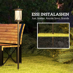 Aurinkopihavalaisin maapiikillä, 127 cm, musta