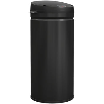 Sensoriroskakori 42 l, pehmeä sulkeutuminen, ei sisäastiaa, ruostumaton teräs, musta