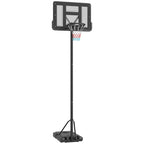 Koripalloteline 2-in-1 pihalle ja altaalle, korin korkeus 230–305 cm, musta