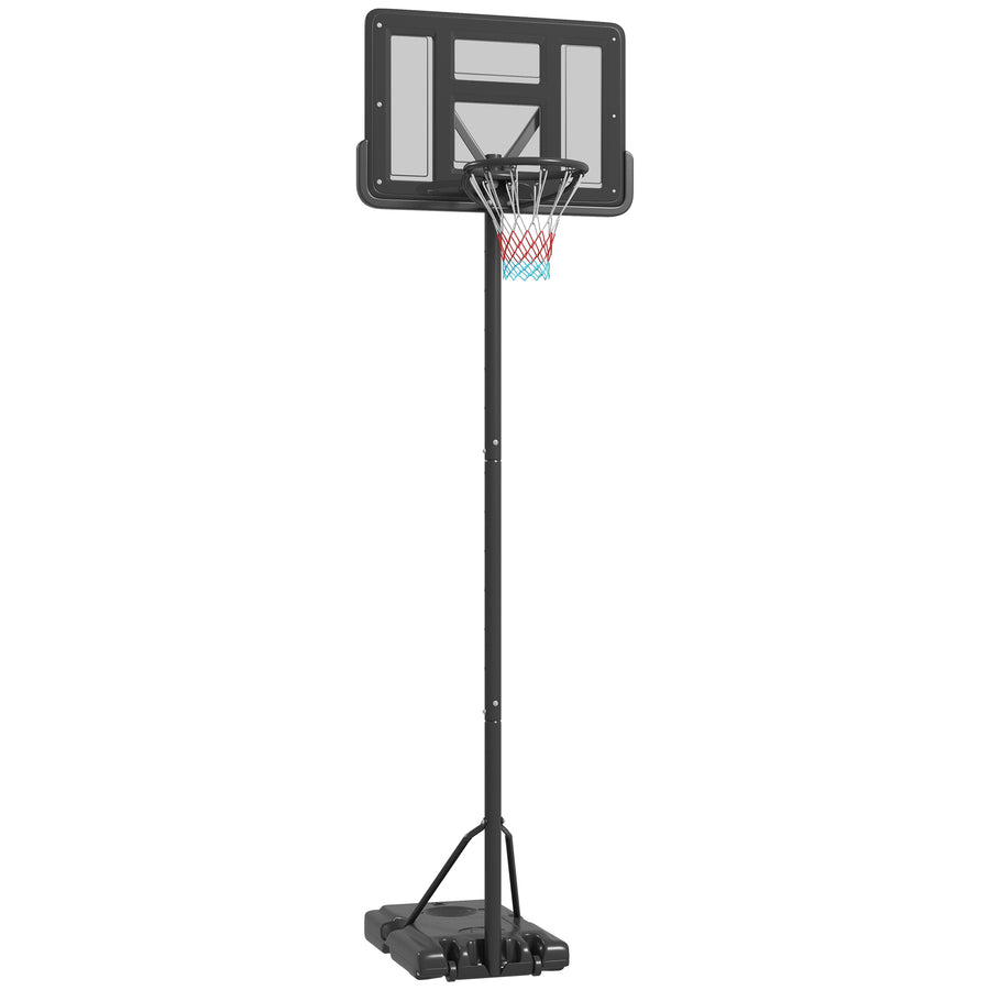 Koripalloteline 2-in-1 pihalle ja altaalle, korin korkeus 230–305 cm, musta