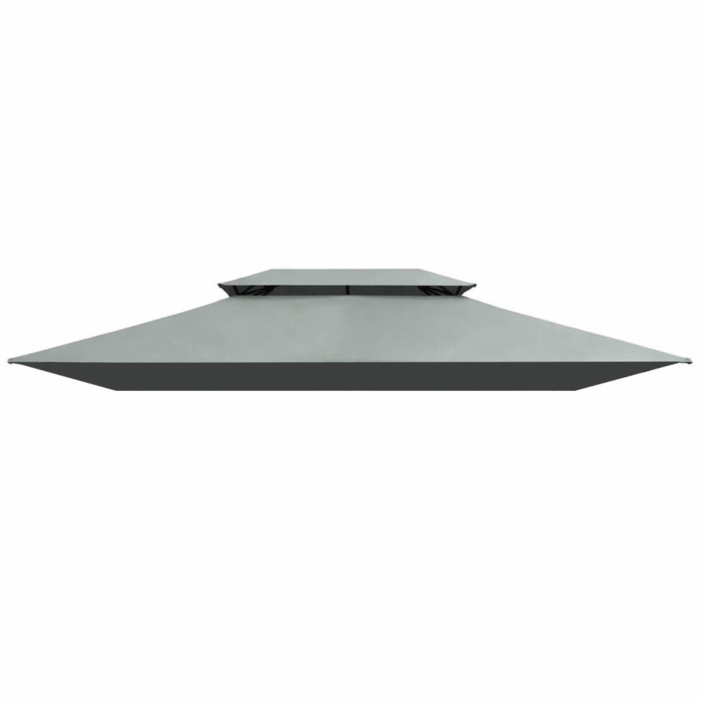 Pihapaviljongin kattokangas 3 x 4 m – JARMO-yhteensopiva, PA-päällystetty polyesteri, harmaa
