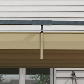 Pergola liukukatolla, 2,98 x 2,13 m, khaki