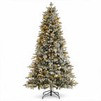 Joulukuusi 210 cm, 1180 oksaa ja PE/PVC-lumihuurre