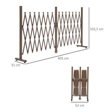 Jatkettava alumiininen saksiaita, 52–405 x 103,5 cm, tummanruskea