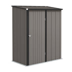 Peltivaja pulpettikatolla ja lukittavalla ovella, 1,34 m², vaaleanharmaa