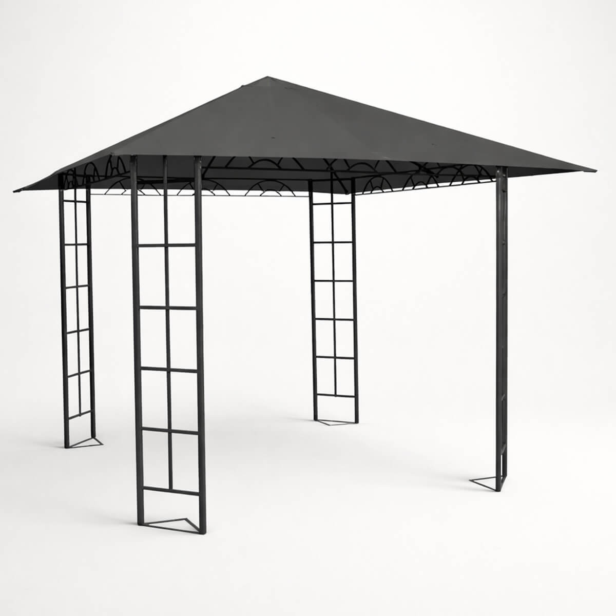 Lund & Leaf KIMI Trädgårdstak / Paviljong för terrass 3x3m, Grå