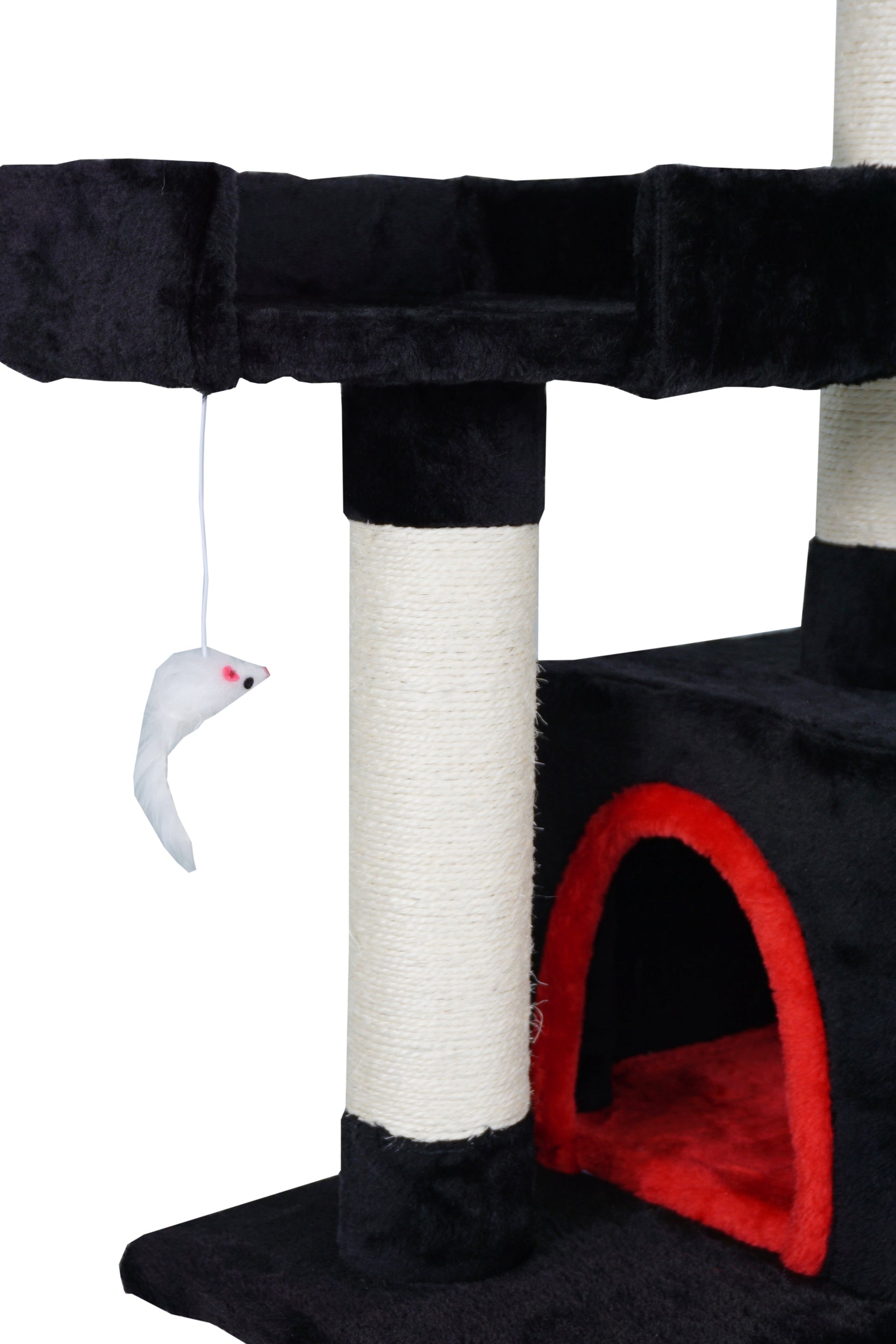 POHJOLAN LEMMIKKITARVIKE Kissan kiipeily-/raapimispuu 170 cm, Musta