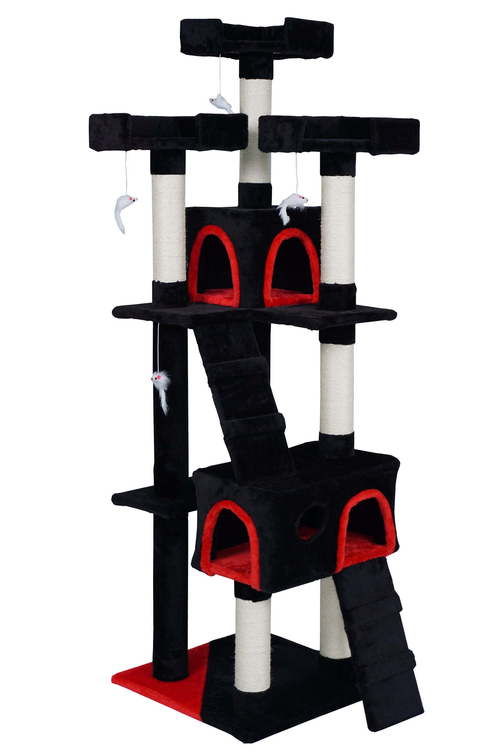 POHJOLAN LEMMIKKITARVIKE Kissan kiipeily-/raapimispuu 170 cm, Musta