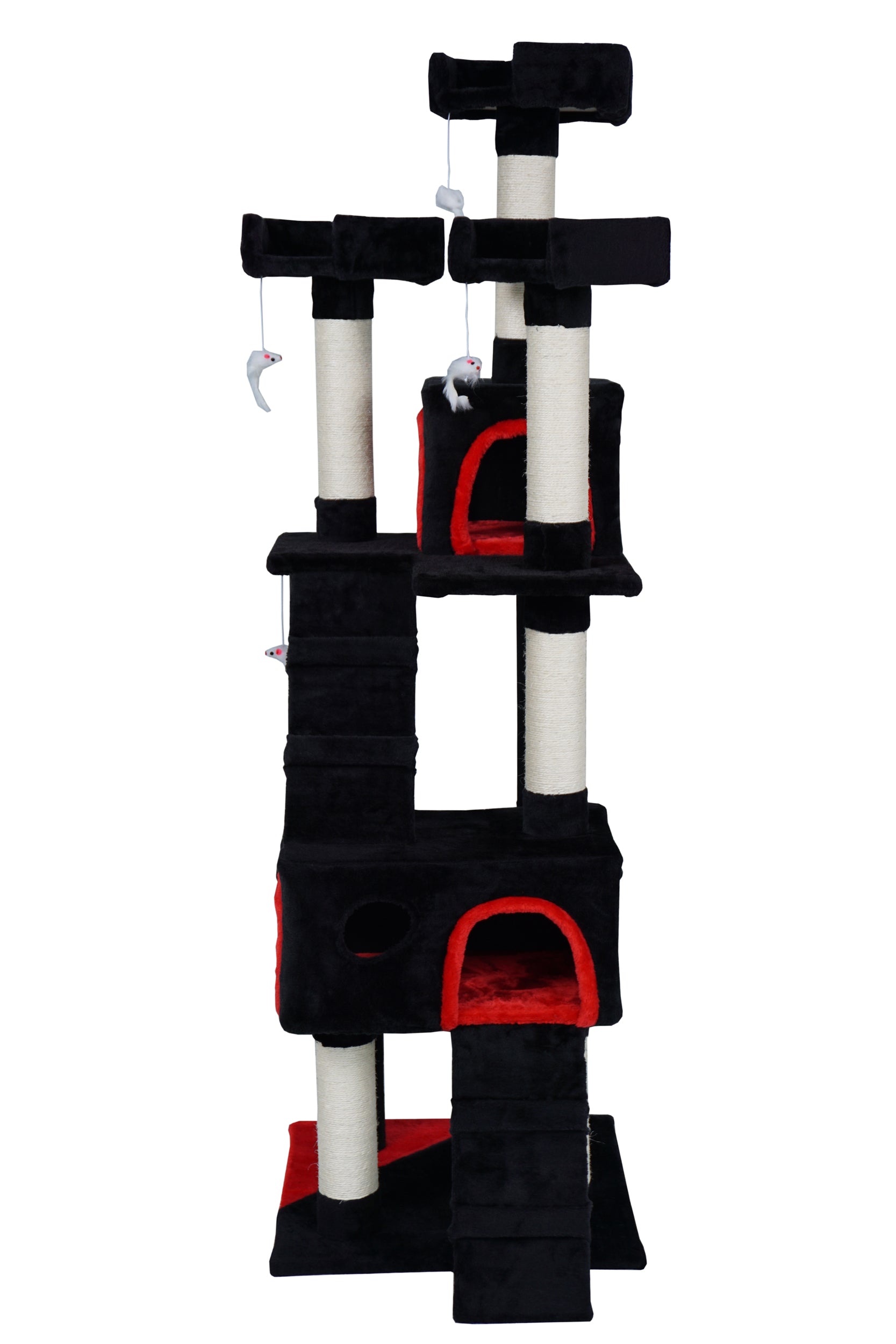 POHJOLAN LEMMIKKITARVIKE Kissan kiipeily-/raapimispuu 170 cm, Musta