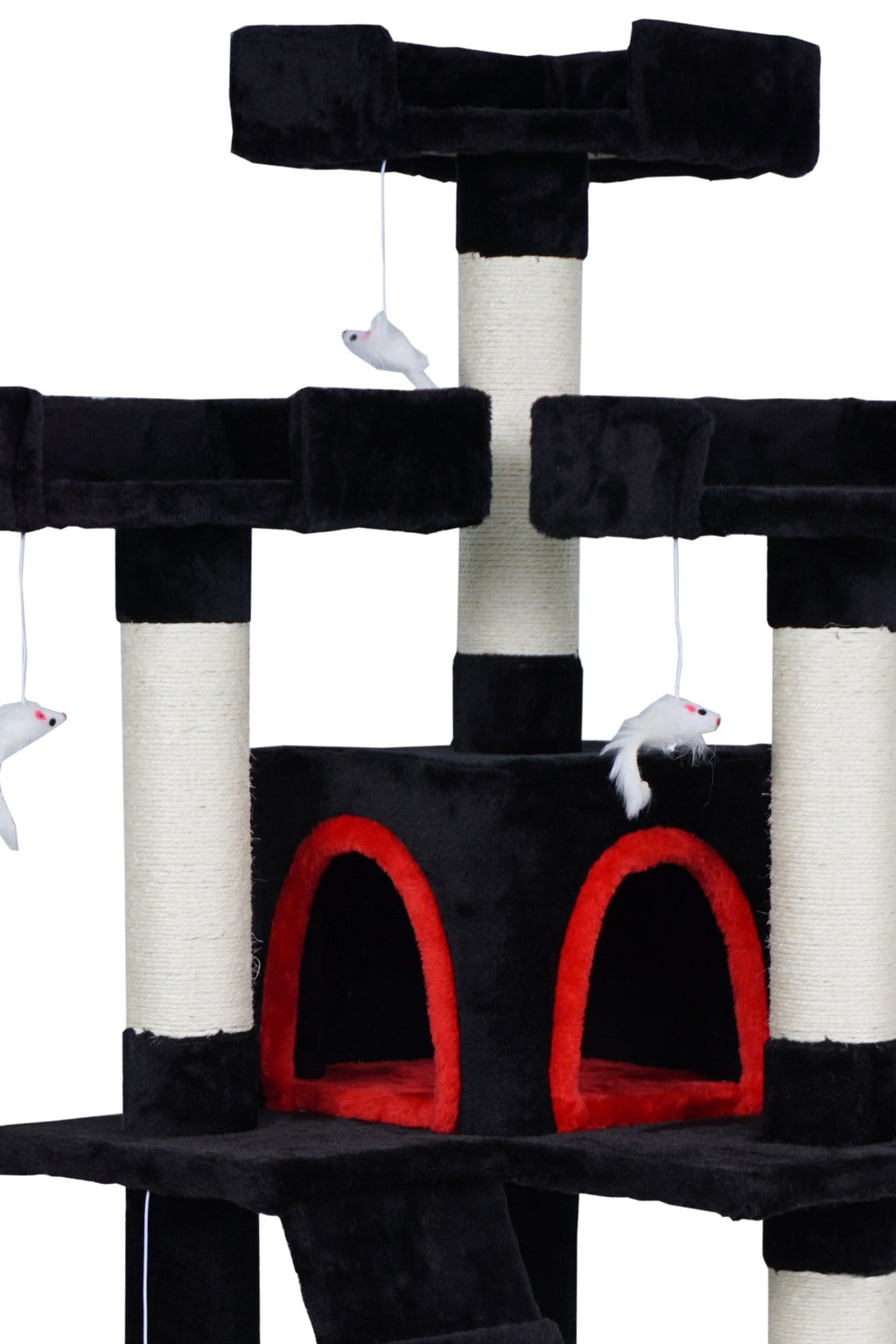 POHJOLAN LEMMIKKITARVIKE Kissan kiipeily-/raapimispuu 170 cm, Musta