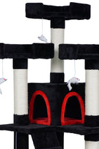 POHJOLAN LEMMIKKITARVIKE Kissan kiipeily-/raapimispuu 170 cm, Musta