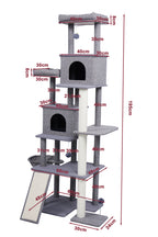 Pohjolan Lemmikkitarvike Kissan raapimispuu 192cm Vaalean harmaa