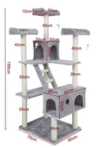 NordDjur Kattklös-/klätterträd 206 cm, ljusgrå