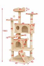 NordDjur Kattklätter-/klösstång 139 cm, beige