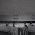 Pihapaviljonki 3 x 4 m – alumiinirunko, hyttysverkko, PVC-katto, harmaa