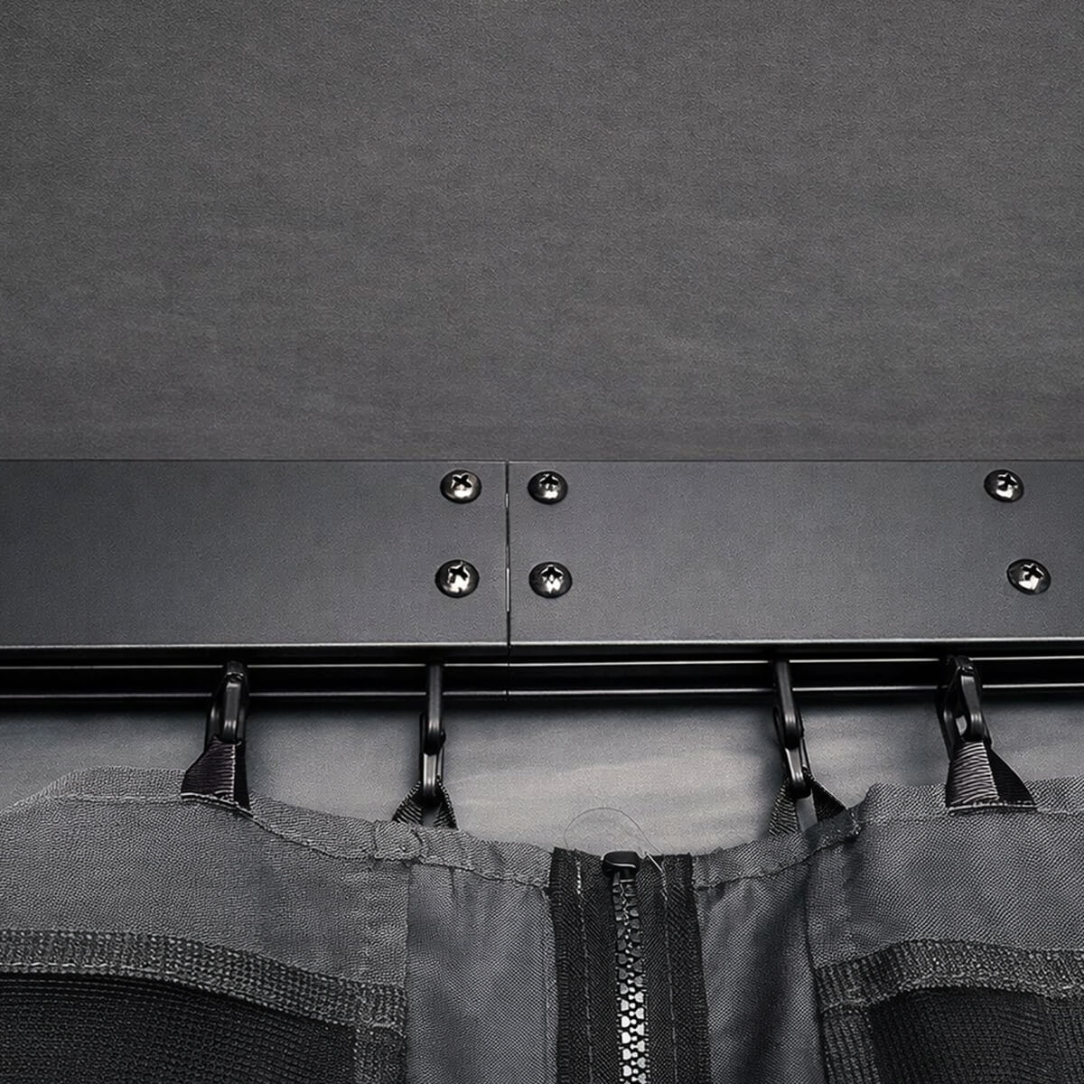 Pihapaviljonki 3 x 4 m – alumiinirunko, hyttysverkko, PVC-katto, harmaa