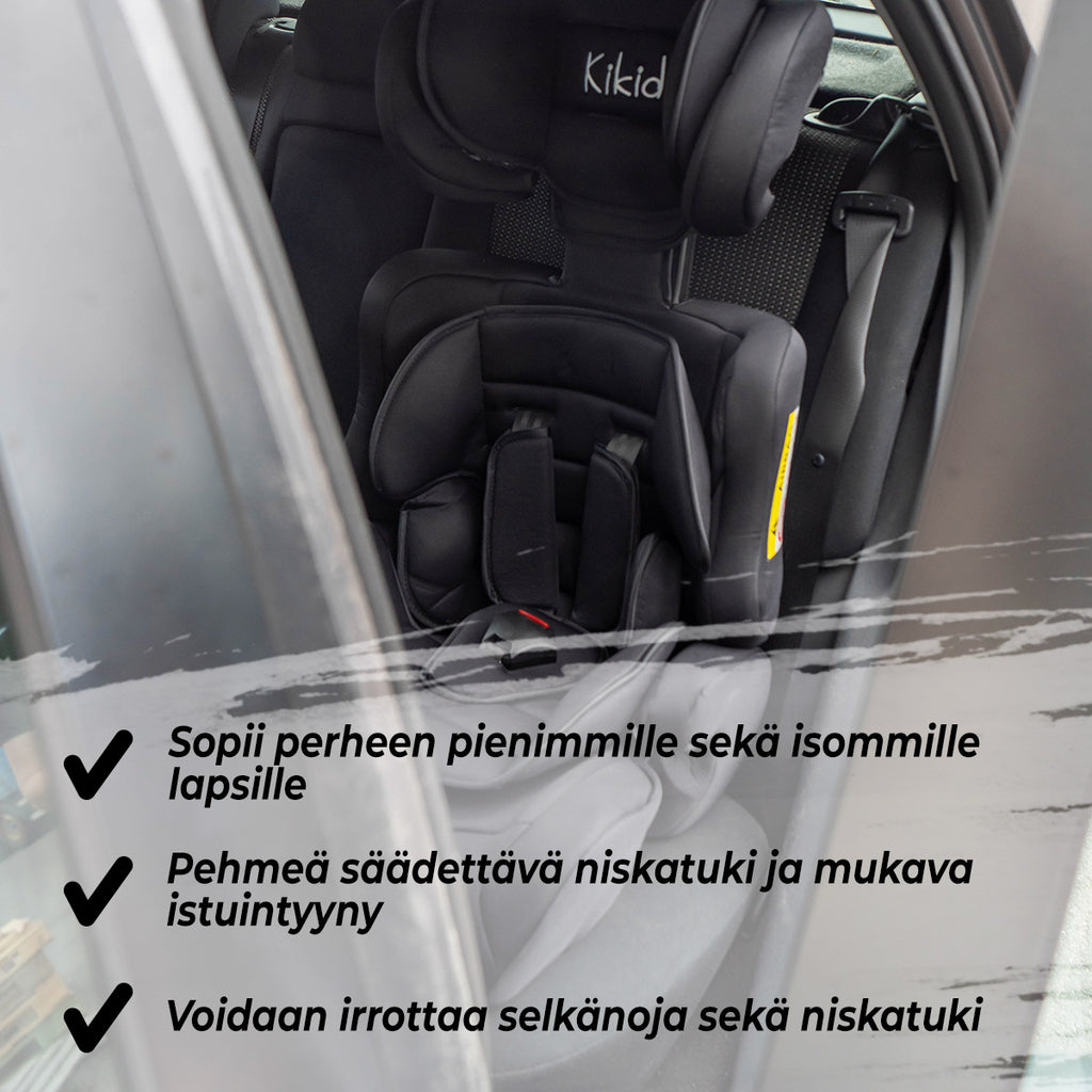 KIKID TURVAISTUIN BASIC 9-36 KG MUSTA-SININEN