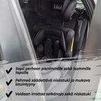 KIKID TURVAISTUIN BASIC 9-36 KG BLACK EDITION