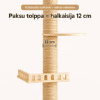 Kissan kiipeilypuu 250–280 cm – kupupeti, puutasot