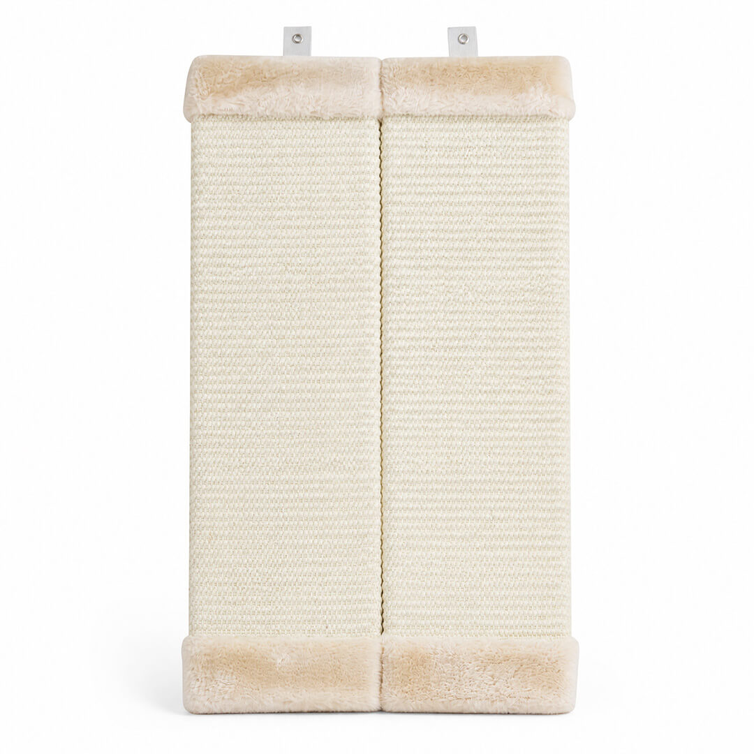 Kissan raapimislauta seinän kulmaan 32 x 60 cm, ripustettava – beige