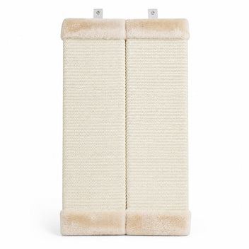 Kissan raapimislauta seinän kulmaan 32 x 60 cm, ripustettava – beige