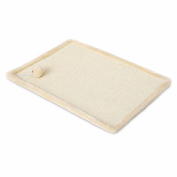 Kissan raapimismatto pallolelulla 65 x 45 cm – beige