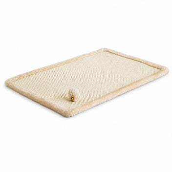 Kissan raapimismatto pallolelulla 65 x 45 cm – beige