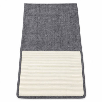 Kissan raapimismatto sohvan käsinojaan 130 x 45 cm – harmaa ja luonnonvärinen