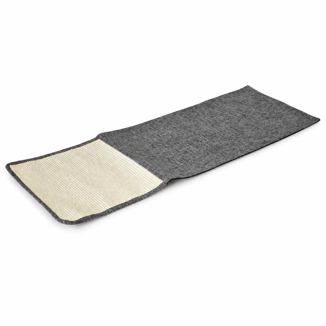 Kissan raapimismatto sohvan käsinojaan 130 x 45 cm – harmaa ja luonnonvärinen