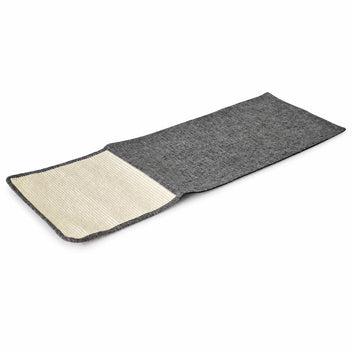 Kissan raapimismatto sohvan käsinojaan 130 x 55 cm – harmaa ja luonnonvärinen