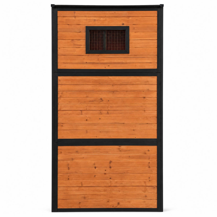 Kattbur med trähus 195 x 91 x 176 cm, brun