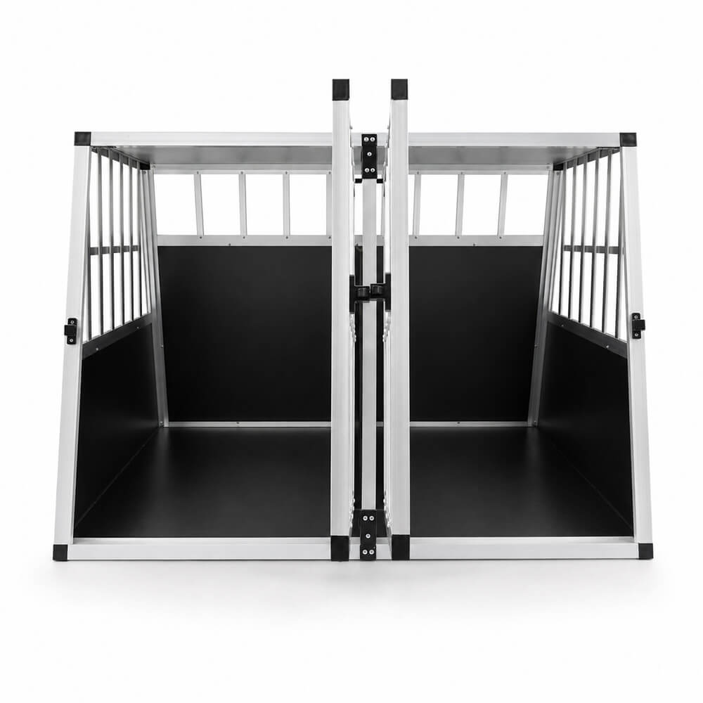 Koiran kuljetushäkki autoon 97 × 91 × 69 cm – 1–2 koiralle, irrotettava väliseinä