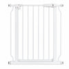 Metallinen Koiraportti 103 x 76 - 82 cm, puristinkiinnitys, valkoinen