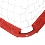 Minijalkapallomaalit 2 kpl, kokoontaitettavat, 90 x 36 x 60 cm, punainen