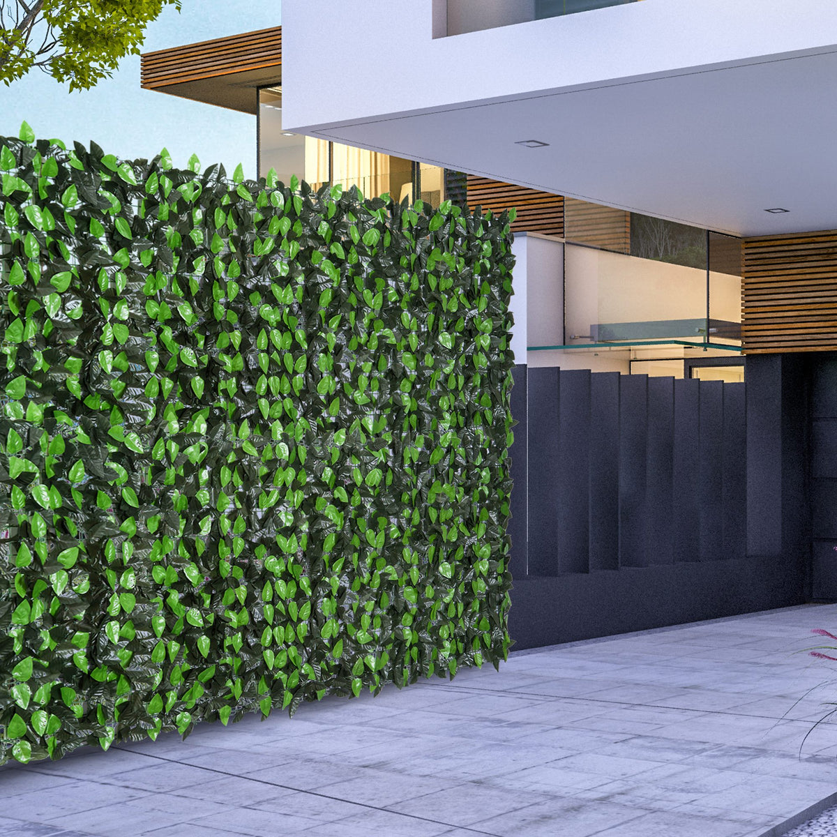 Tekolehtiaita verkkotaustalla, leikattava, 300 x 100 cm, vihreä