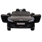 Lasten sähköauto Audi TT RS Roadster, kaukosäädin, musiikki ja LED, 3–5 v, musta