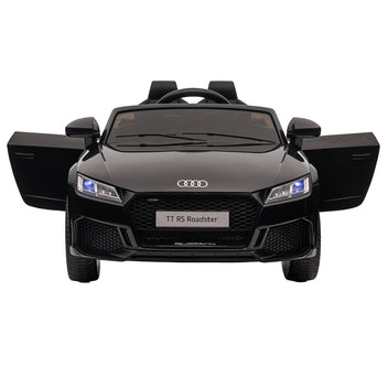 Lasten sähköauto Audi TT RS Roadster, kaukosäädin, musiikki ja LED, 3–5 v, musta