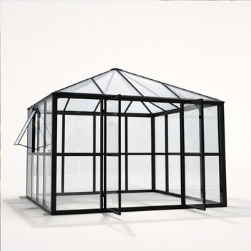 Lasipaviljonki 288 x 288 cm – 8,29 m², tuuletusikkuna, alumiinirunko